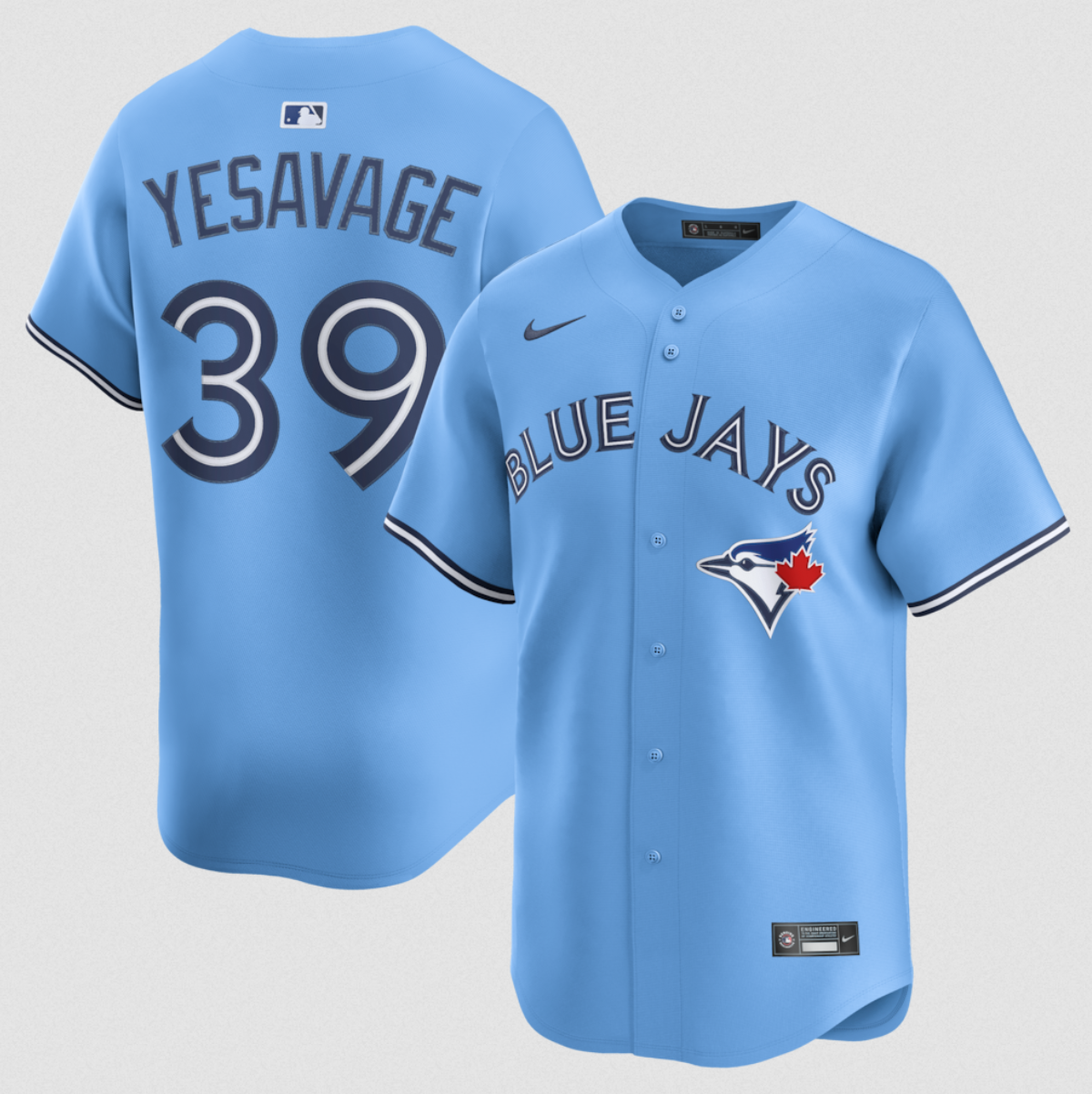 Men's Toronto Blue Jays #39 Trey Yesavage Blue 2025 Limited Stitched Baseball Jersey